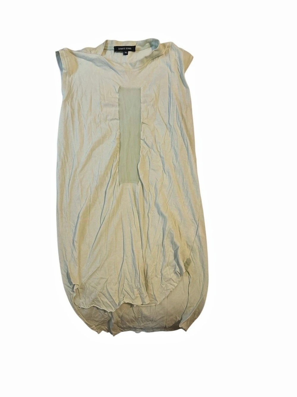 Damir Doma Cotton Sleeveless Tunic Blue & Yellow Size 36